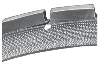 Rib undercutting
